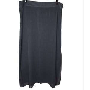 Spartina 449 Gray Chiffon A Line Midi Skirt Size 14 NWOT